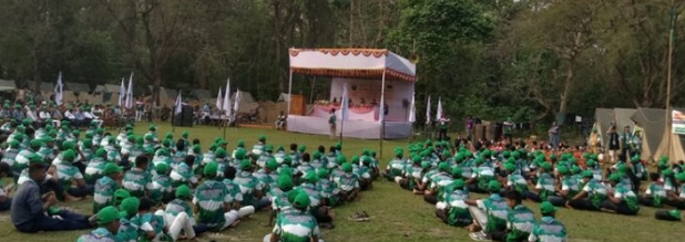 মধুপুরে স্কাউটদের রোমাঞ্চকর এডভেঞ্চার ক্যাম্প